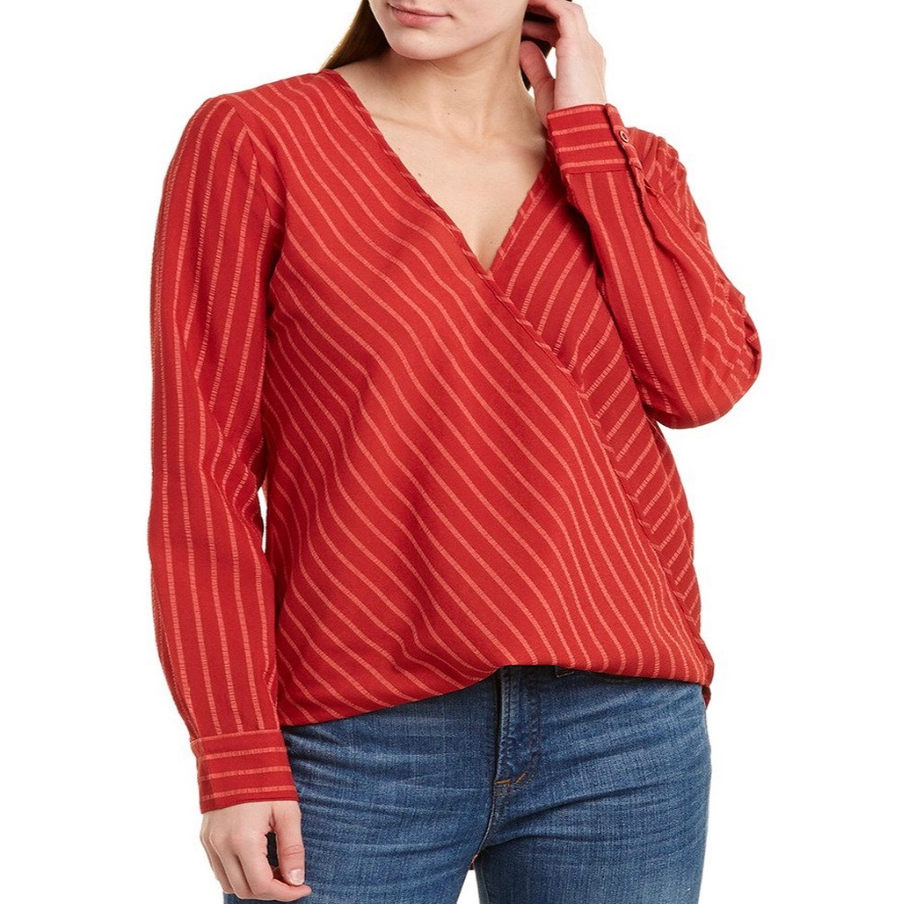 BCBGMAXAZRIA Wrap Top